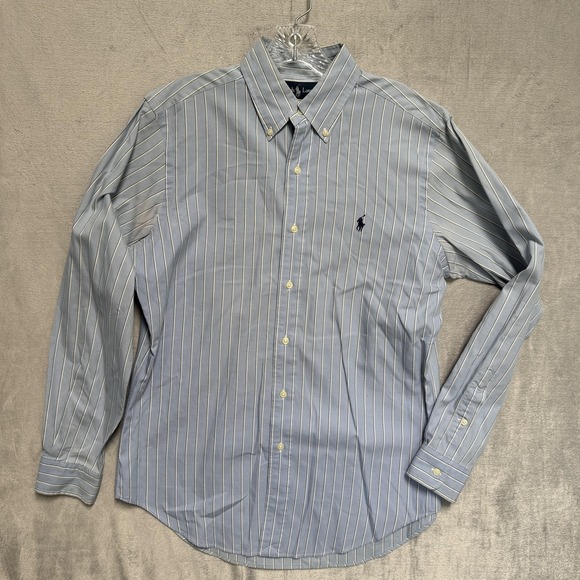 Ralph Lauren Other - Ralph Lauren Shirt Mens Small Blue Stripe Button Down Long Sleeve Pony Logo